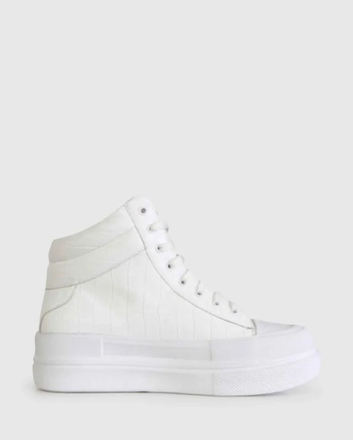 Women Shoes Belle and Bloom Just A Game HiTop Sneaker 8211 White