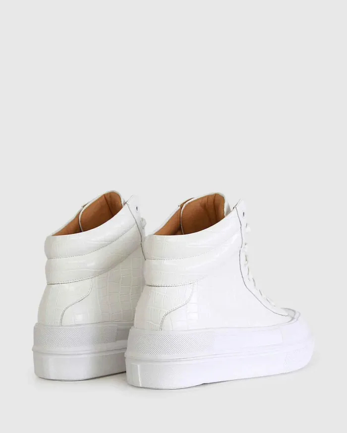 Women Shoes Belle and Bloom Just A Game HiTop Sneaker 8211 White