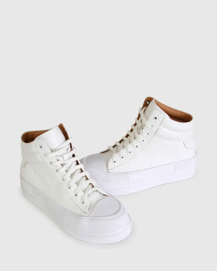 Women Shoes Belle and Bloom Just A Game HiTop Sneaker 8211 White