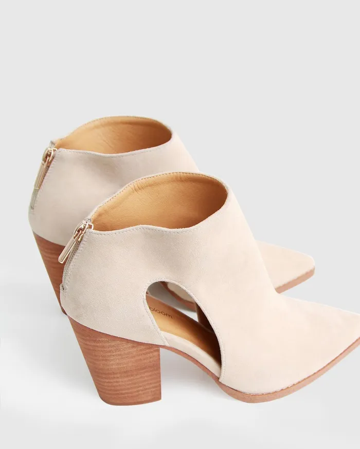 Women Shoes Belle and Bloom Midnight Special Suede Ankle Boot 8211 Sand