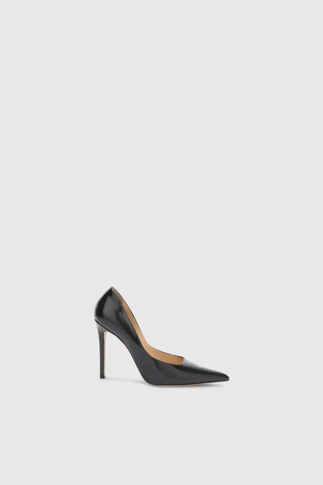 Women Shoes Ermanno Scervino Designer Black Leather Dcollete With Stiletto Heel 8211 Ermanno Scervino Black Women Shoes Ermanno Scervino Designer Black Leather Dcollete With Stiletto Heel 8211 Ermanno Scervino Black