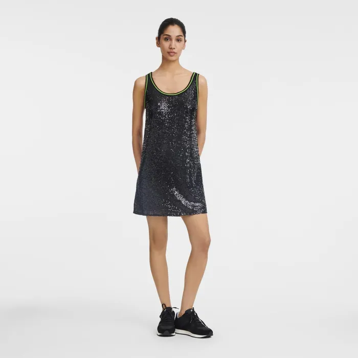 Women Short Dress Black Longchamp Dresses and Skirts