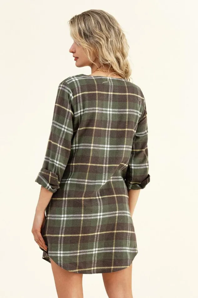 Women Short Dresses Cupshe Moriah Gingham Curved Hem Short Dress Multicolor