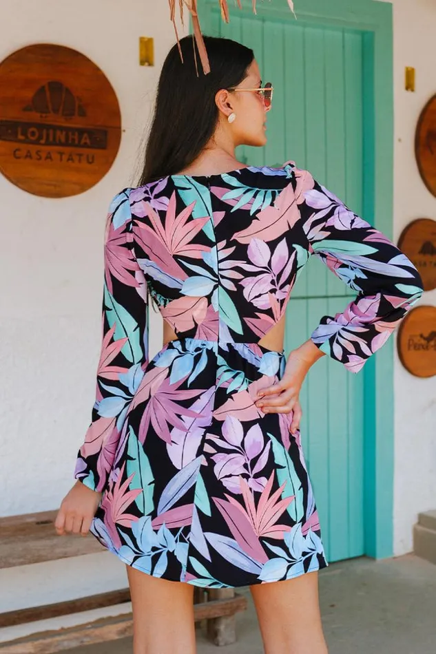 Women Short Dresses Cupshe Pacific Grove Bubble Long Sleeve Dress Multicolor