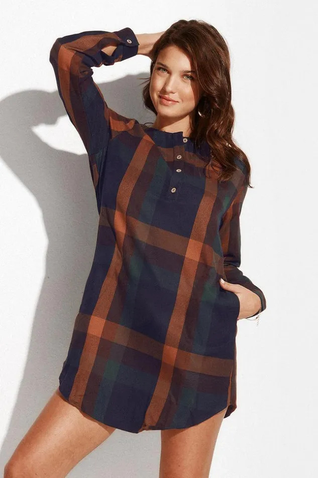 Women Short Dresses Cupshe Rhianna Plaid Rounded Hem Shift Dress Multicolor