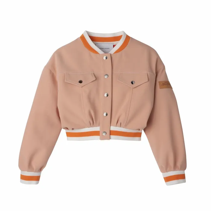 Women Short Jacket Nude Longchamp Coats and Jackets