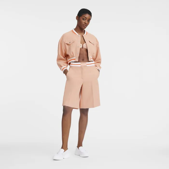 Women Short Jacket Nude Longchamp Coats and Jackets