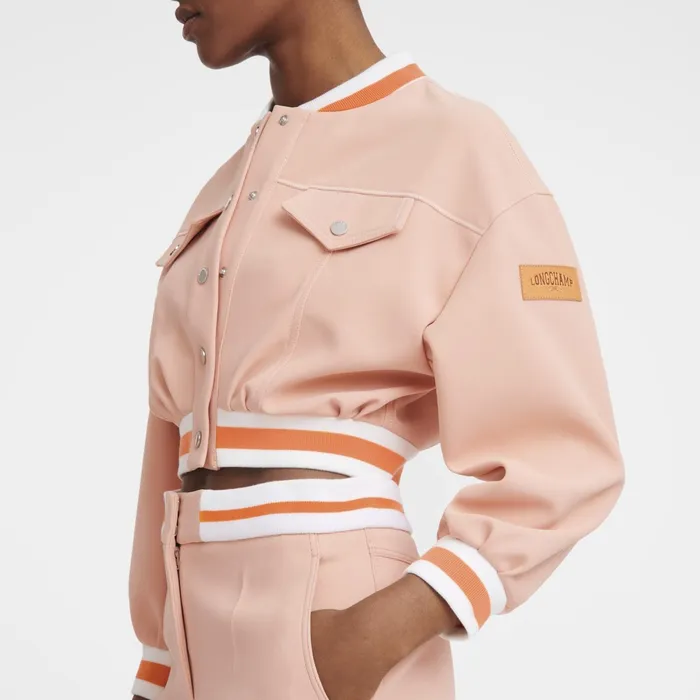 Women Short Jacket Nude Longchamp Coats and Jackets