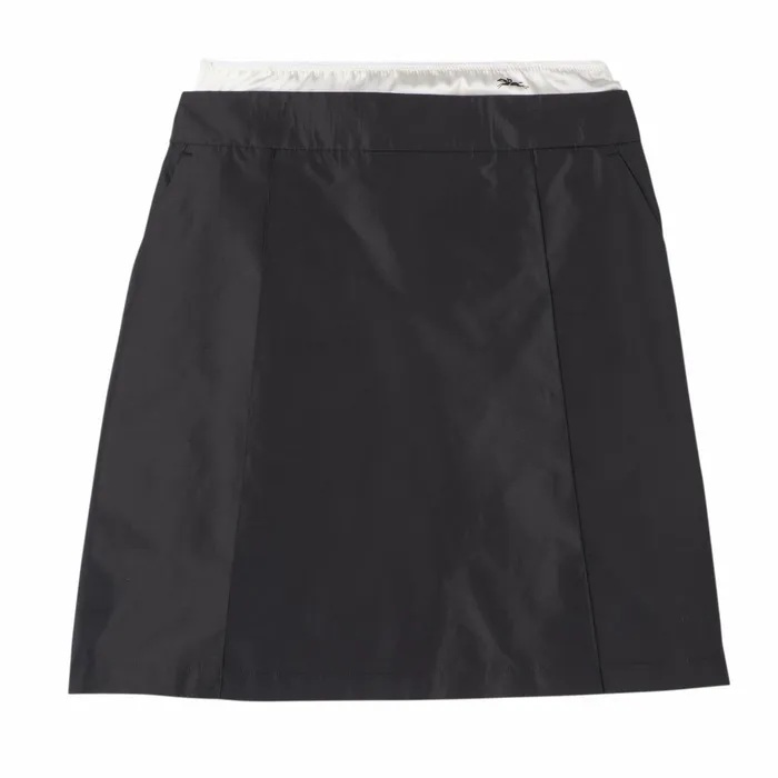 Women Short Skirt With Belt Patch Black Longchamp Dresses and Skirts