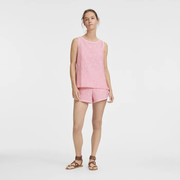 Women Shorts Pink Longchamp Trousers and Shorts