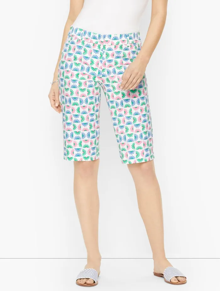 Women Shorts Talbots Perfect Shorts Whitemulti