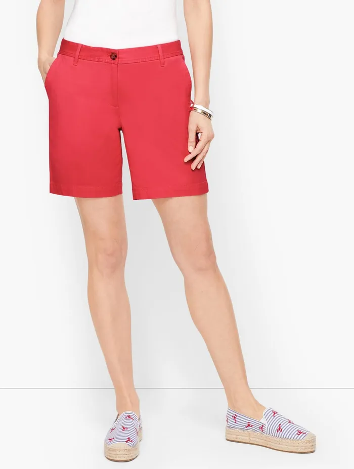 Women Shorts Talbots Relaxed Chino Shorts