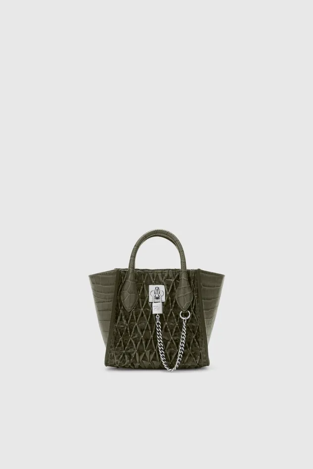 Women Shoulder Bags Ermanno Scervino Mini Maggie In Crocodile Print Lamb And Handmade Smock Stitching Women Shoulder Bags Ermanno Scervino Mini Maggie In Crocodile Print Lamb And Handmade Smock Stitching