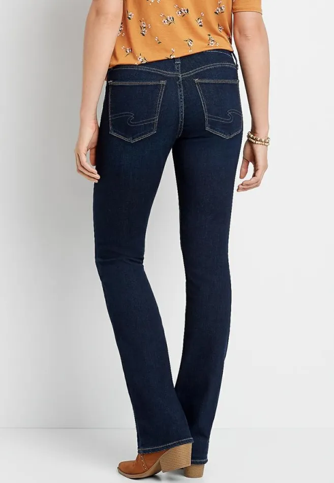 Women Silver Jeans Co Avery High Rise Dark Slim Boot Jean Maurices Jeans