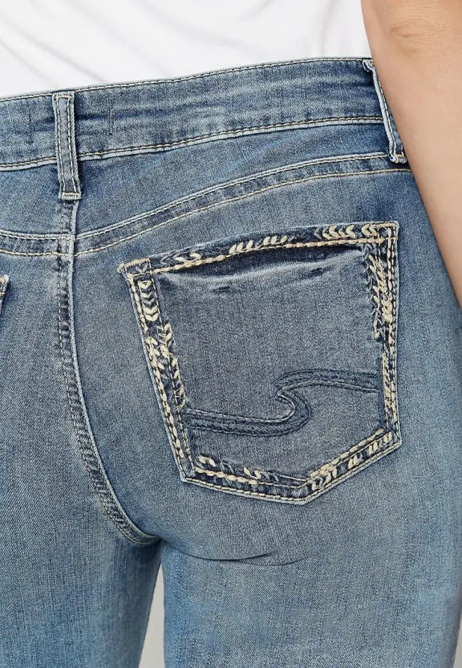 Women Silver Jeans Co Elyse Medium Wash Skinny Jean Maurices Jeans