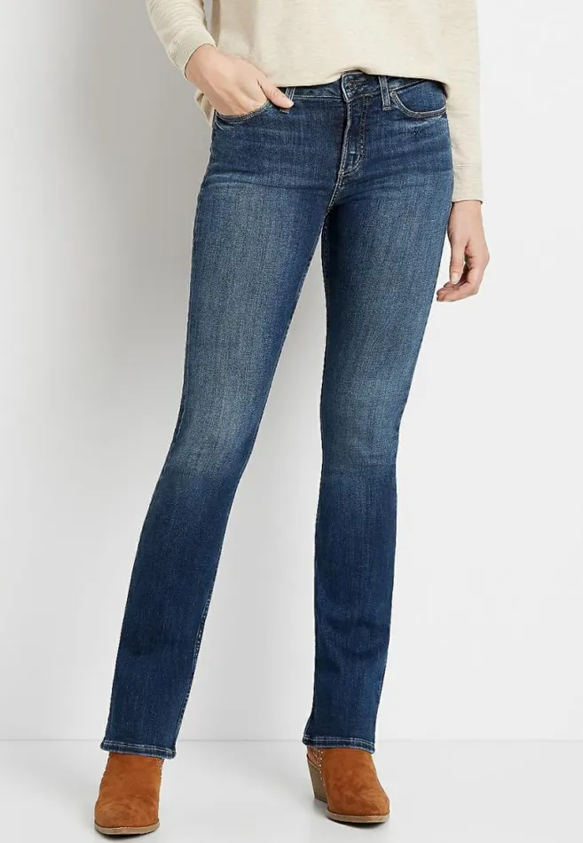 Women Silver Jeans Co Most Wanted Dark Wash Bootcut Jean Maurices Jeans