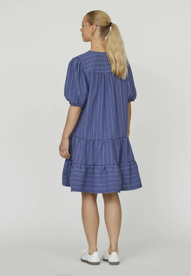 Women Sisters Point Dresses CASSIEDR1 D Blue Pinstripe