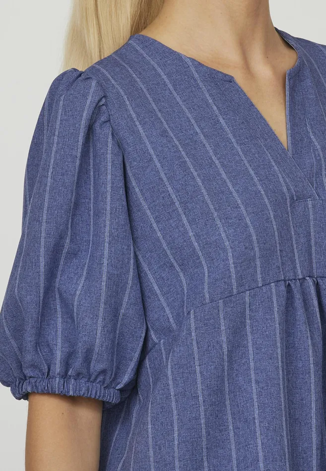 Women Sisters Point Dresses CASSIEDR1 D Blue Pinstripe