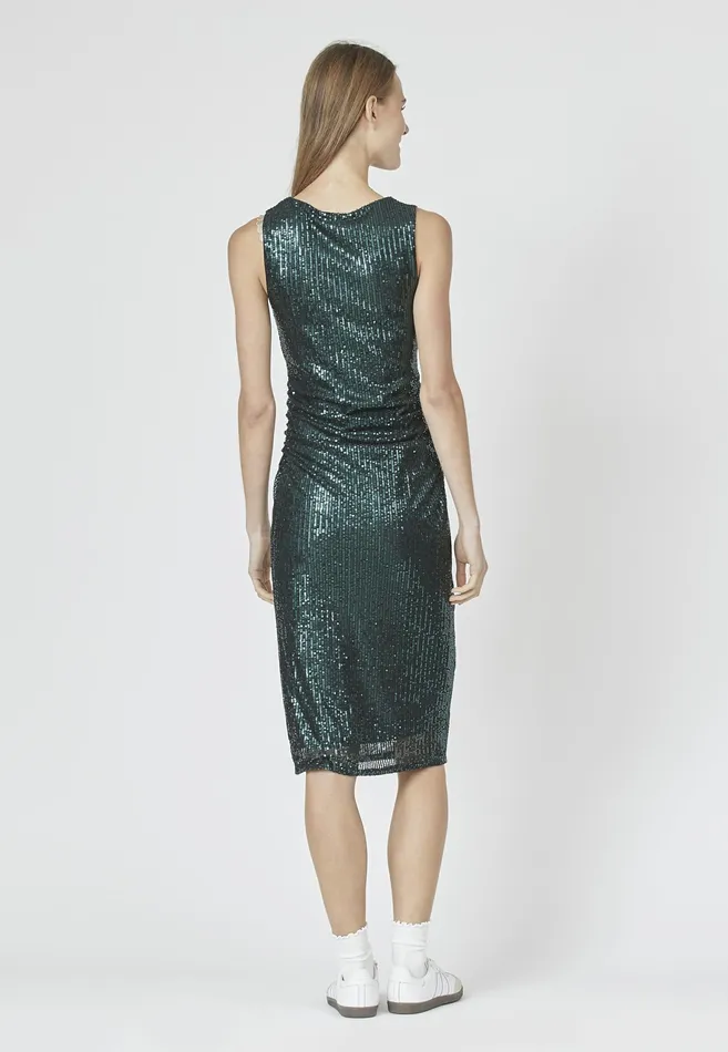 Women Sisters Point Dresses ESMEDR7 D Green