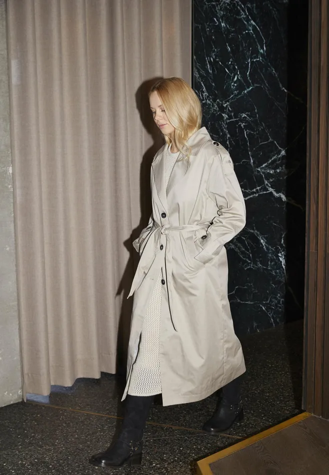 Women Sisters Point Jackets and Waistcoats DARTRENCH Sand