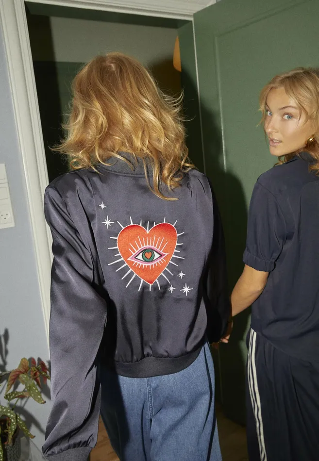 Women Sisters Point Jackets and Waistcoats GARWINJA5 Navyheart