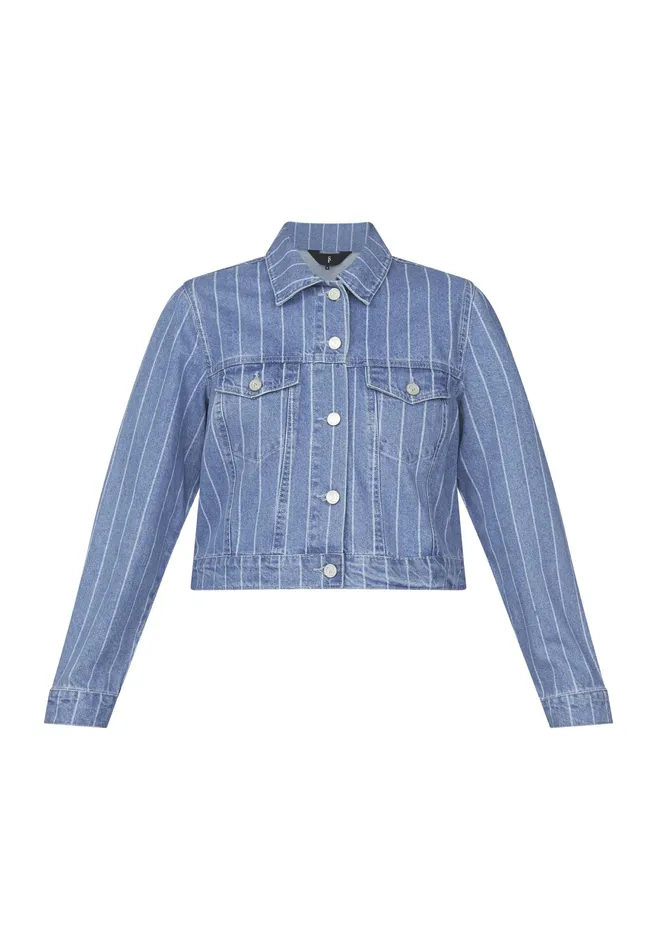 Women Sisters Point Jackets and Waistcoats OBITAJA Medium Bluestripe