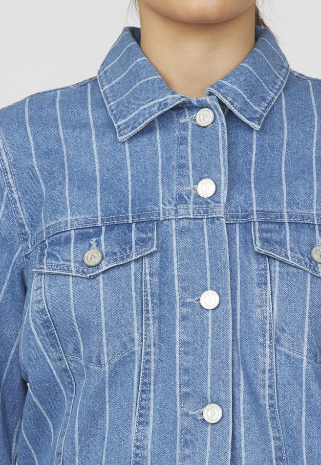 Women Sisters Point Jackets and Waistcoats OBITAJA Medium Bluestripe