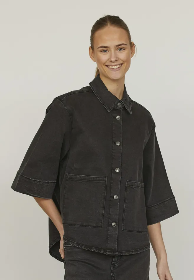 Women Sisters Point Jackets and Waistcoats OLEAJA6 M Grey Wash