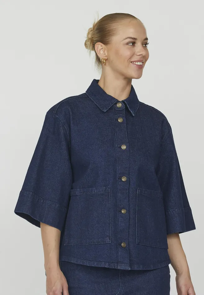 Women Sisters Point Jackets and Waistcoats OLEAJA8 Unwashed Blue
