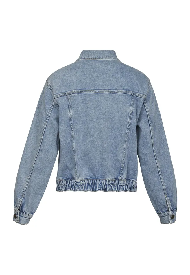 Women Sisters Point Jackets and Waistcoats OVOJA1 L Blue Usedpearls
