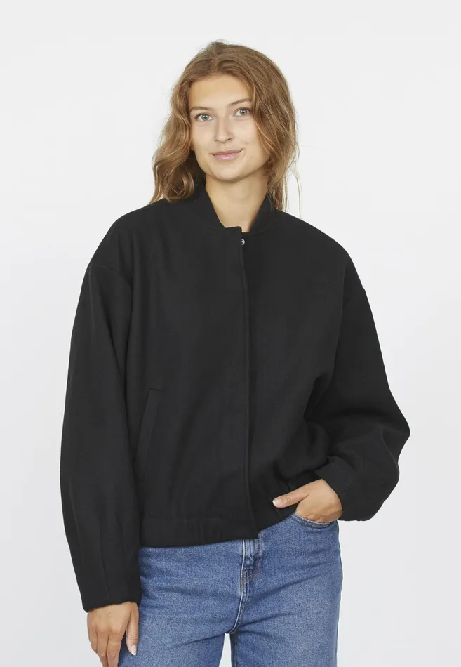 Women Sisters Point Jackets and Waistcoats VABAIABOMBER Black