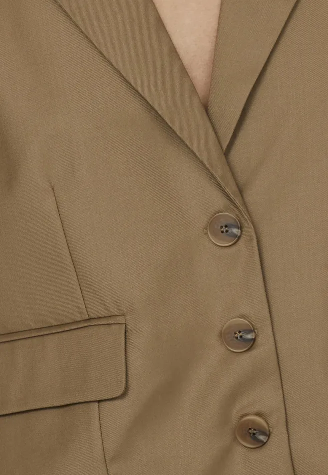 Women Sisters Point Jackets and Waistcoats VILSABL Taupe
