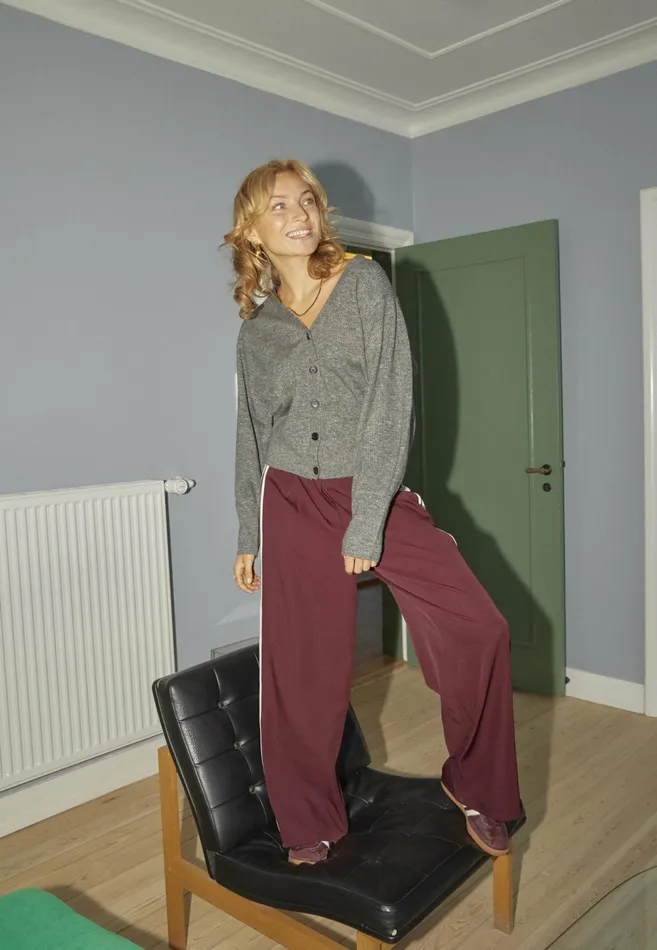Women Sisters Point Knitwear HISEACA M Grey Mel