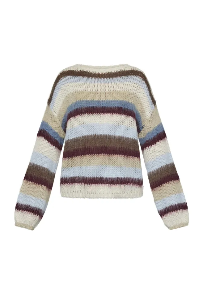 Women Sisters Point Knitwear LIDARPU Blue Comb
