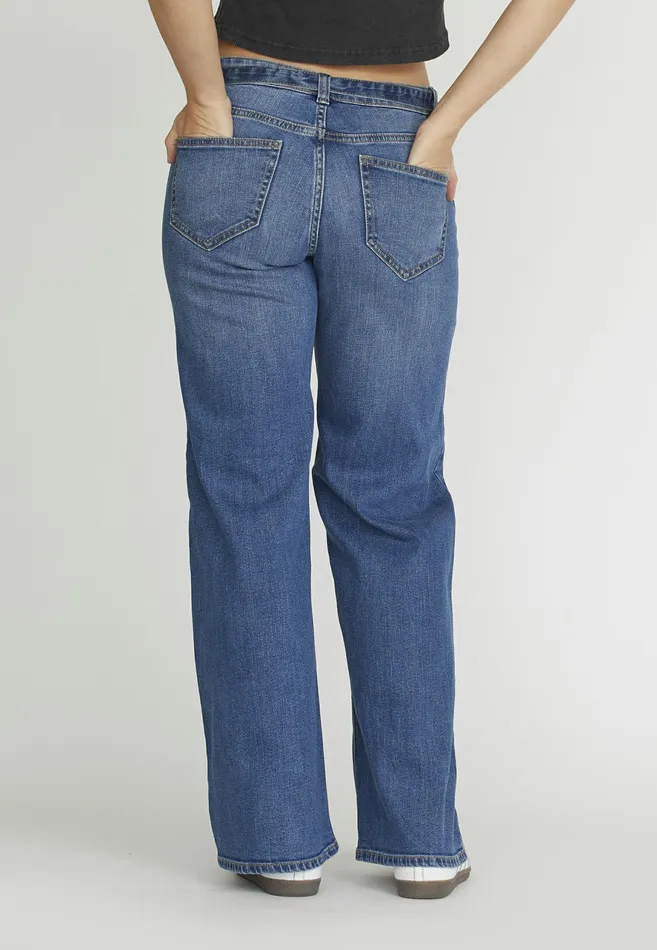 Women Sisters Point Pants and Jeans ONEABELTJE Mid Blue Wash