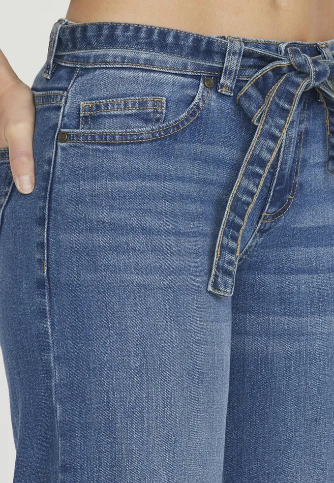 Women Sisters Point Pants and Jeans ONEABELTJE Mid Blue Wash