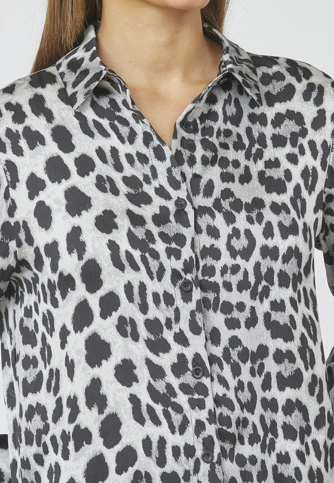 Women Sisters Point Shirts and Blouses GADASH45 Grey Leo
