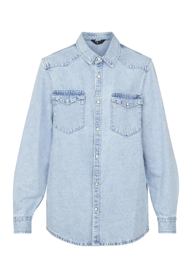 Women Sisters Point Shirts and Blouses OSASH4 L Blue Wash