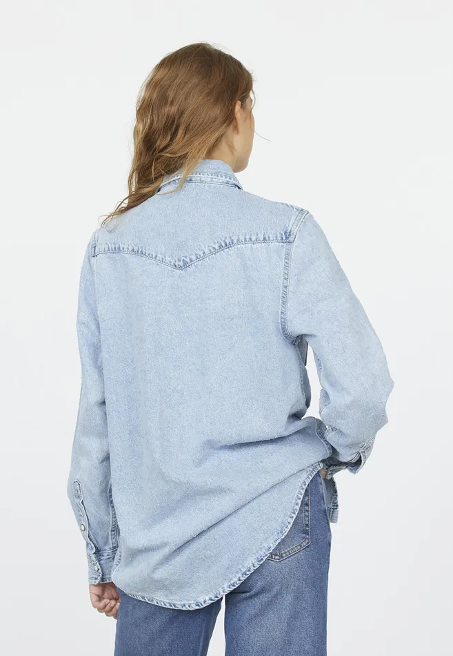 Women Sisters Point Shirts and Blouses OSASH4 L Blue Wash