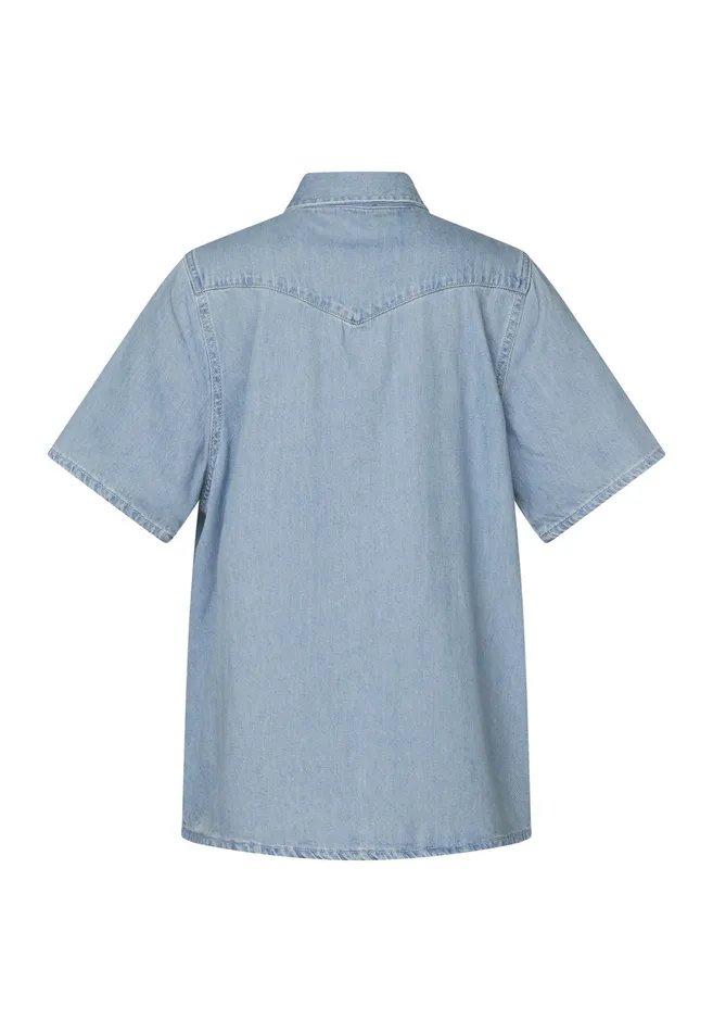 Women Sisters Point Shirts and Blouses OSASSSH L Blue Wash