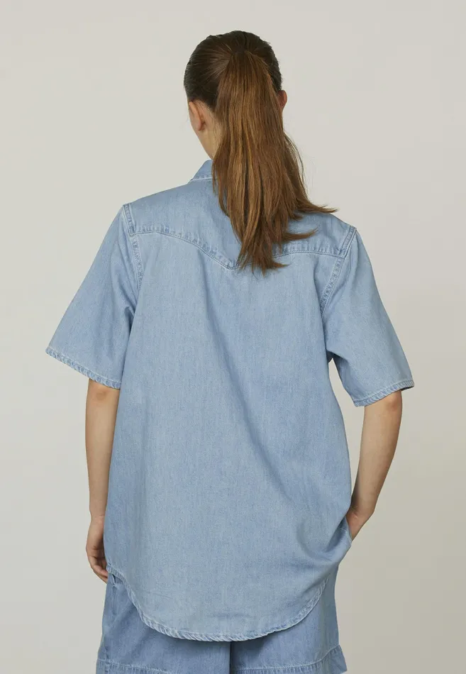 Women Sisters Point Shirts and Blouses OSASSSH L Blue Wash