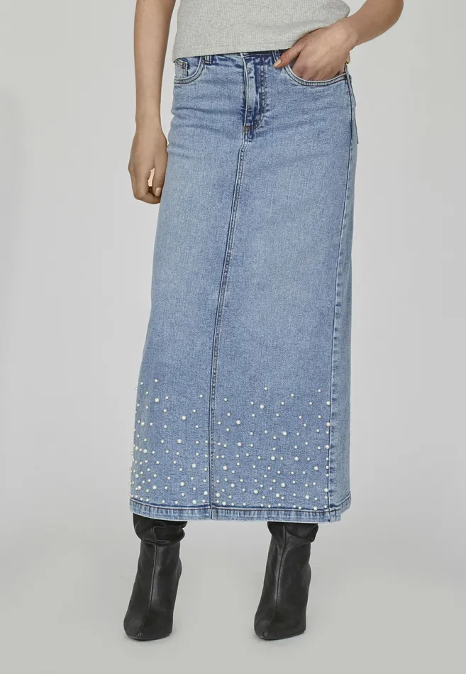 Women Sisters Point Skirts OLIAMSK L Blue Usedpearls