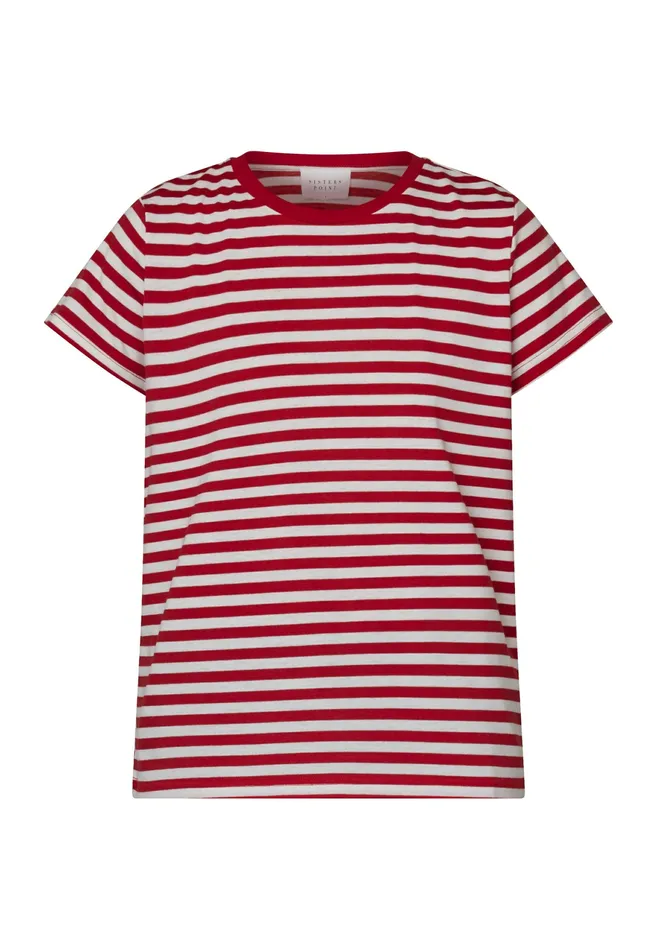 Women Sisters Point Tshirts HICOSS1 Creamruby