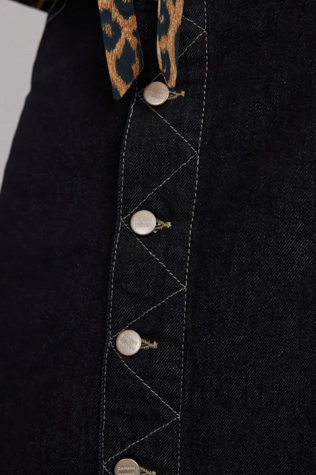 Women Skirts Damson Madder Charley Denim Skirt 8211 Dark Indigo