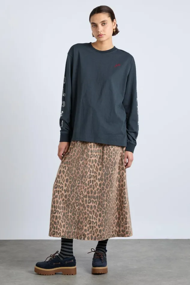 Women Skirts Damson Madder Rafe Skirt 8211 Leopard