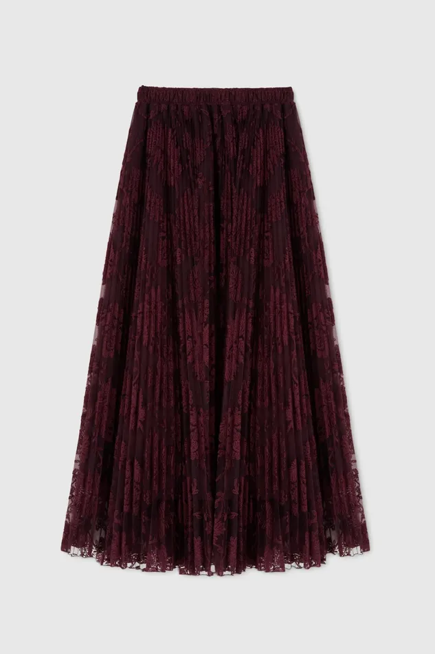 Women Skirts Ermanno Scervino Designer Pleated Lace Skirt 8211 Ermanno Scervino Women Skirts Ermanno Scervino Designer Pleated Lace Skirt 8211 Ermanno Scervino