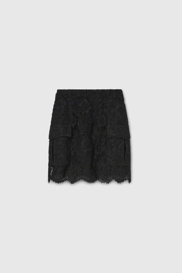 Women Skirts Ermanno Scervino Designer Rebrod Lace Mini Skirt 8211 Ermanno Scervino Black Women Skirts Ermanno Scervino Designer Rebrod Lace Mini Skirt 8211 Ermanno Scervino Black