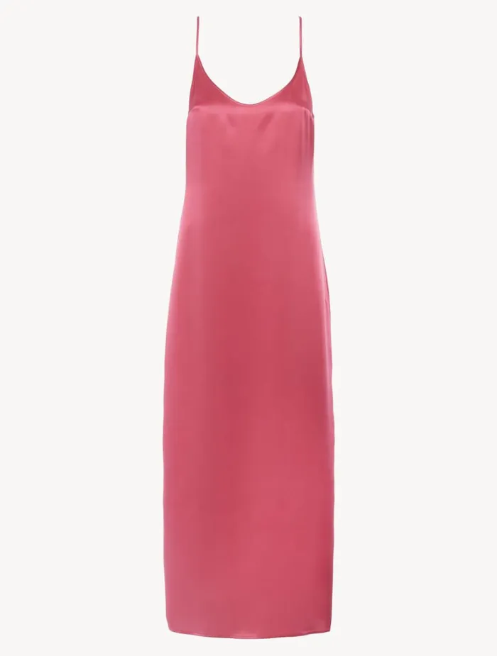 Women Slips and Dresses La Perla Silk Long Slip Dress In Wild Orchid