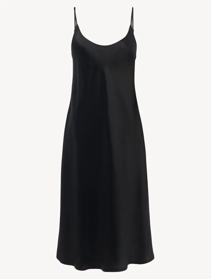 Women Slips and Dresses La Perla Silk Midi Nightdress In Black