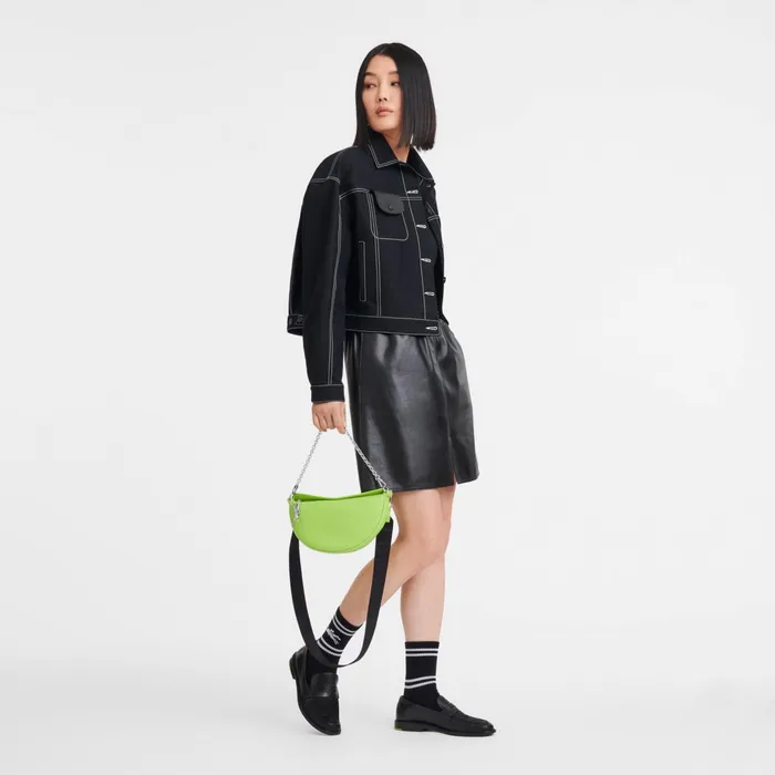 Women Smile S Crossbody Bag Green Light Longchamp Shoulder Bags